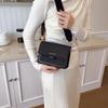Textured bag messenger bag women's new solid color lazy wind shoulder small square bag fashion casual women's bag