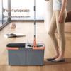 Detachable Rotating No-Wash Mop Bucket Set with Free Shipping - Lazy Mother-Child Style