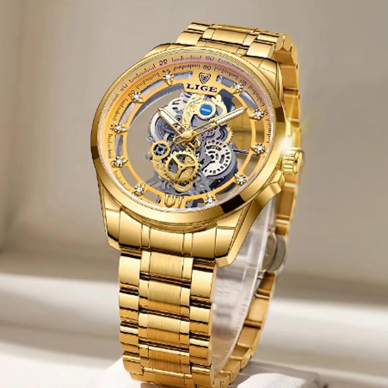 LIGE Military Man Watch Sport Calendar Quartz Watch Men Luxury Chronograph Waterproof Fashion Watches For Men Relogio Masculino