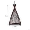 Chandelier Lamp Hanging Ceiling Light Rattan Lighting Fixtures Cafe Teahouse Living Room Decor