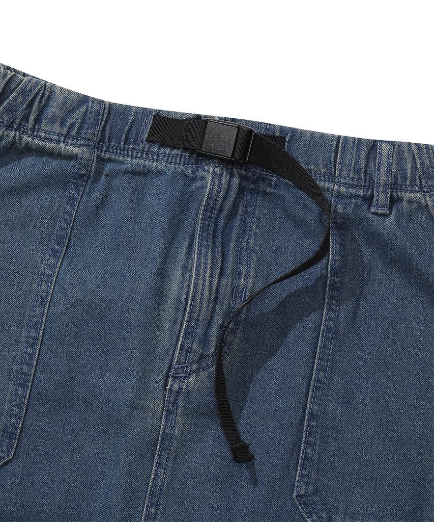 Columbia University M-Label Belted Denim Long Skirt Midnight Jeans