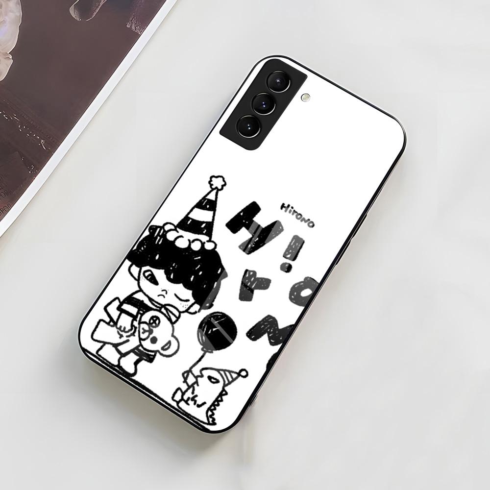 Cute H-HIRONOS Boy Phone Case For Samsung A56 A36 A26 A16 A15 A25 A35 A55 A14 A34 A24 A54 Glass Case