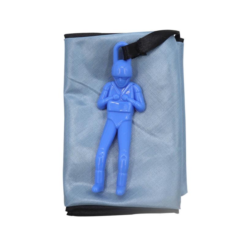 

2-in-1 Hand Throwing & Landing Parachute Flyer Soldier Flying Toy Figure Interactive Sports Toy Children Outdoor for Pla синій