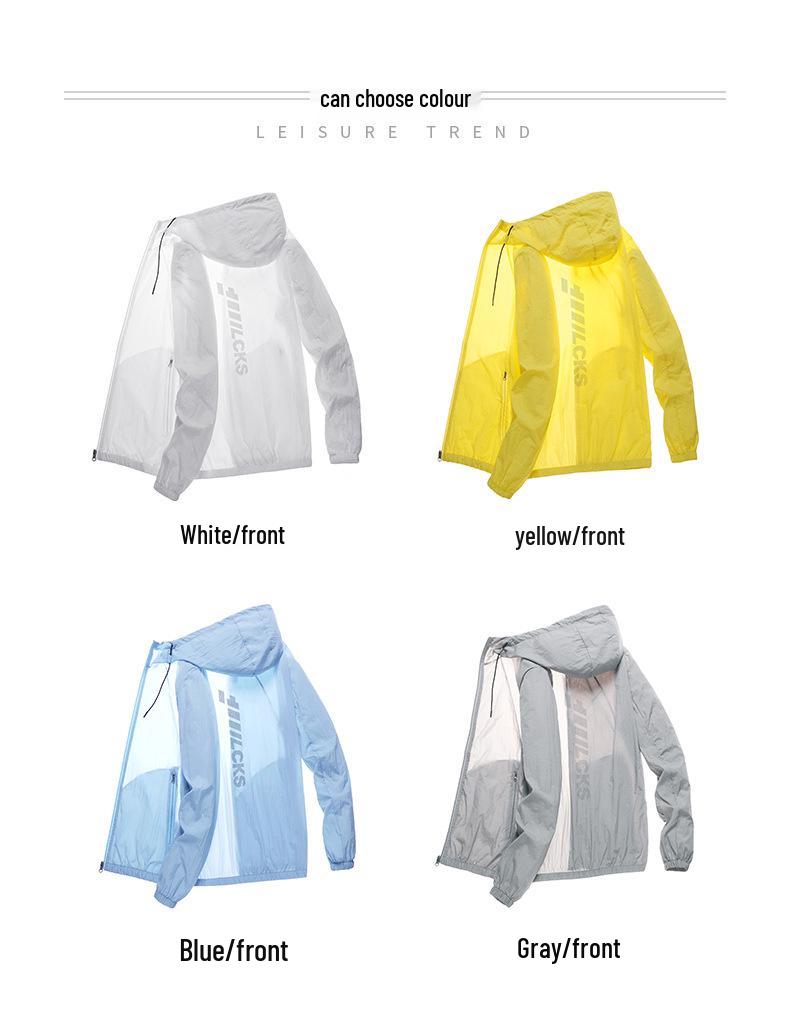 Men's Ultra-Thin Summer Windbreaker: Sun Protection, Breathable Outdoor Sports & Fishing Jacket
