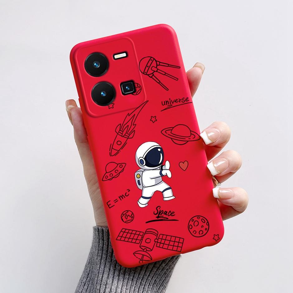 For vivo Y35 4G Protective Case For vivo Y35 4G Fashion Cartoon Phone Cases For vivo Y35 4G Beautiful Painting Back Cover Coque