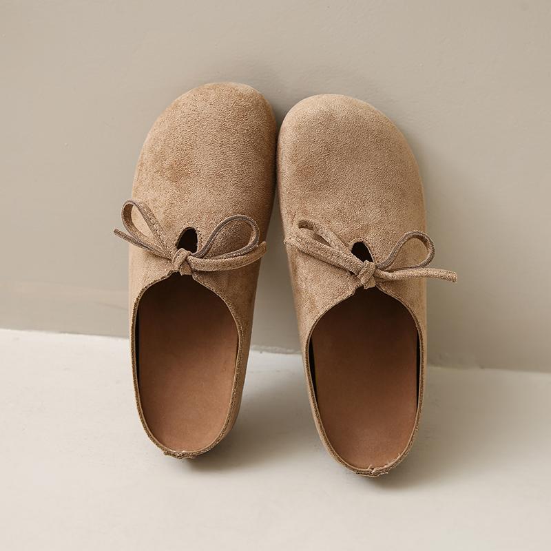 Fashion CRLAYDK Women Footbed Comfortable Slip On Mules House Slipers With Arch Support Ladies Suede Backless Walking Casual Shoes