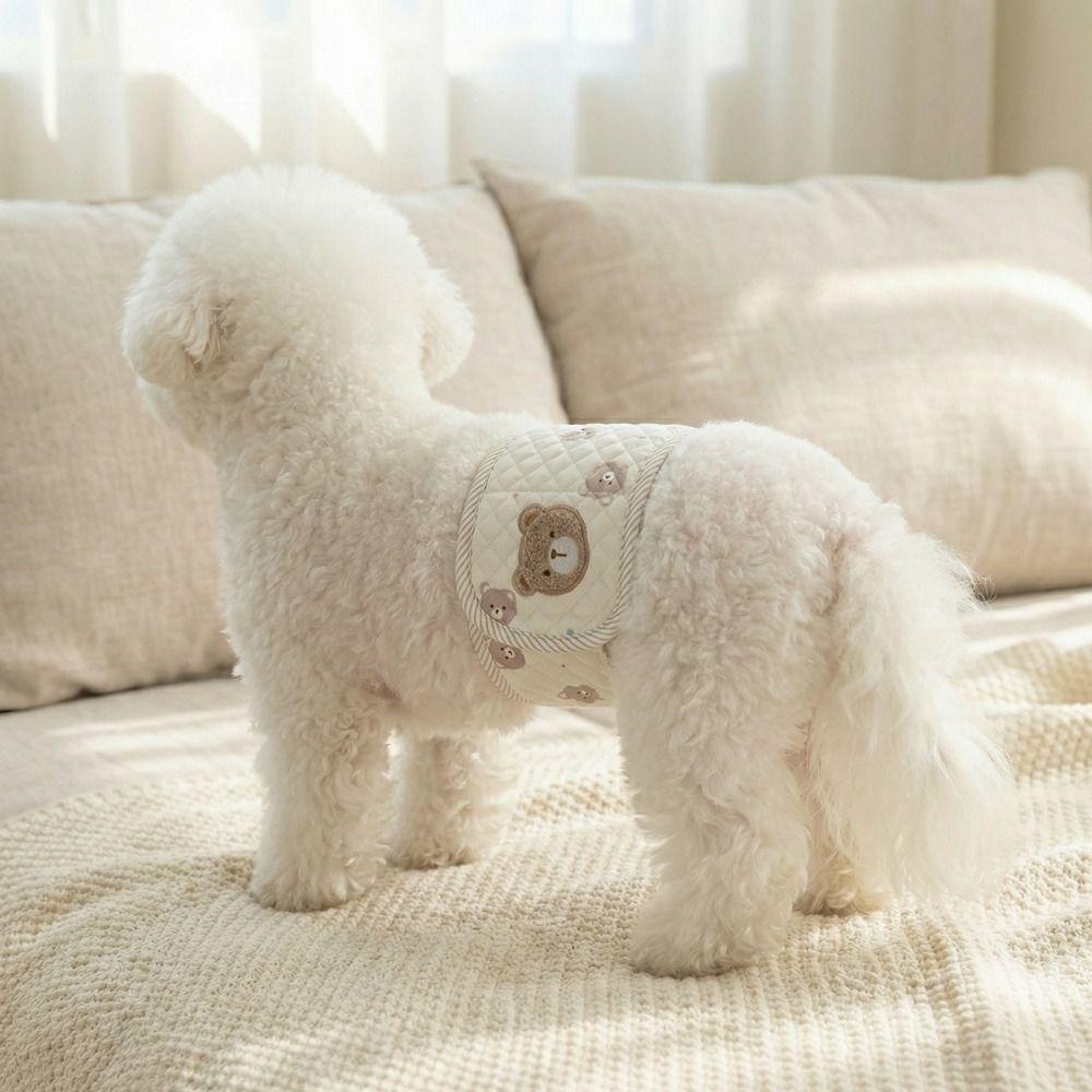 Breathable Pet Dog Diaper Adjustable Sanitary Underwear Washable Dog Polite Belt  Pet Cat