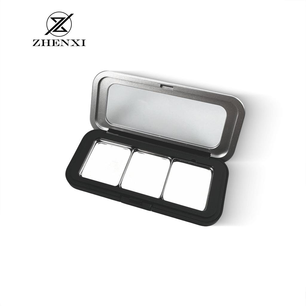 Sofort verfügbar MUF Magnetische Make-up Aufbewahrungsbox: Größe M, Austauschbarer Lidschatten-Highlighter, Tragbar & Leer mit Saugernadel-Box.