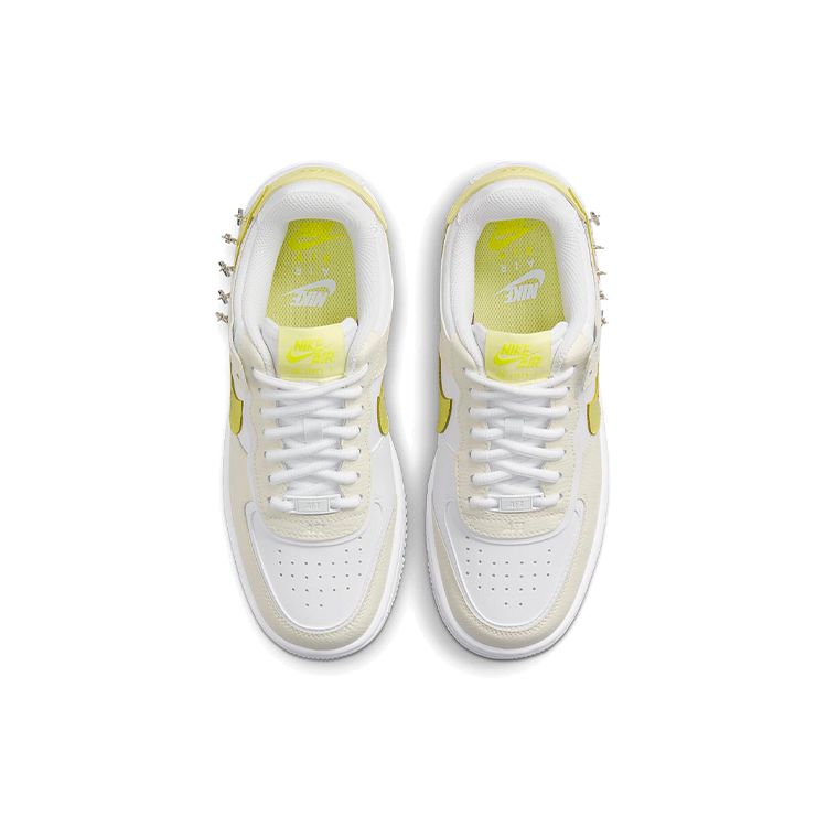 Nike Baskets Air Force 1 Shadow SE Ivoire Pâle Citron Clair Femme Crème DJ5197-100