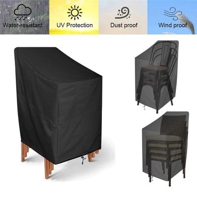 Stacking Chair Dust Cover Outdoor Garden Patio Furniture Protective Cover Waterproof Dustproof Chair Cover Rain Cover Chair Sofa