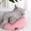 U-Shaped Pet Pillow Cat Neck Support Pillow Soft Fluffy Cat Calming Pillow with Cute Patterns Half Donut Cuddle Pillow for Cats And Small Dogs