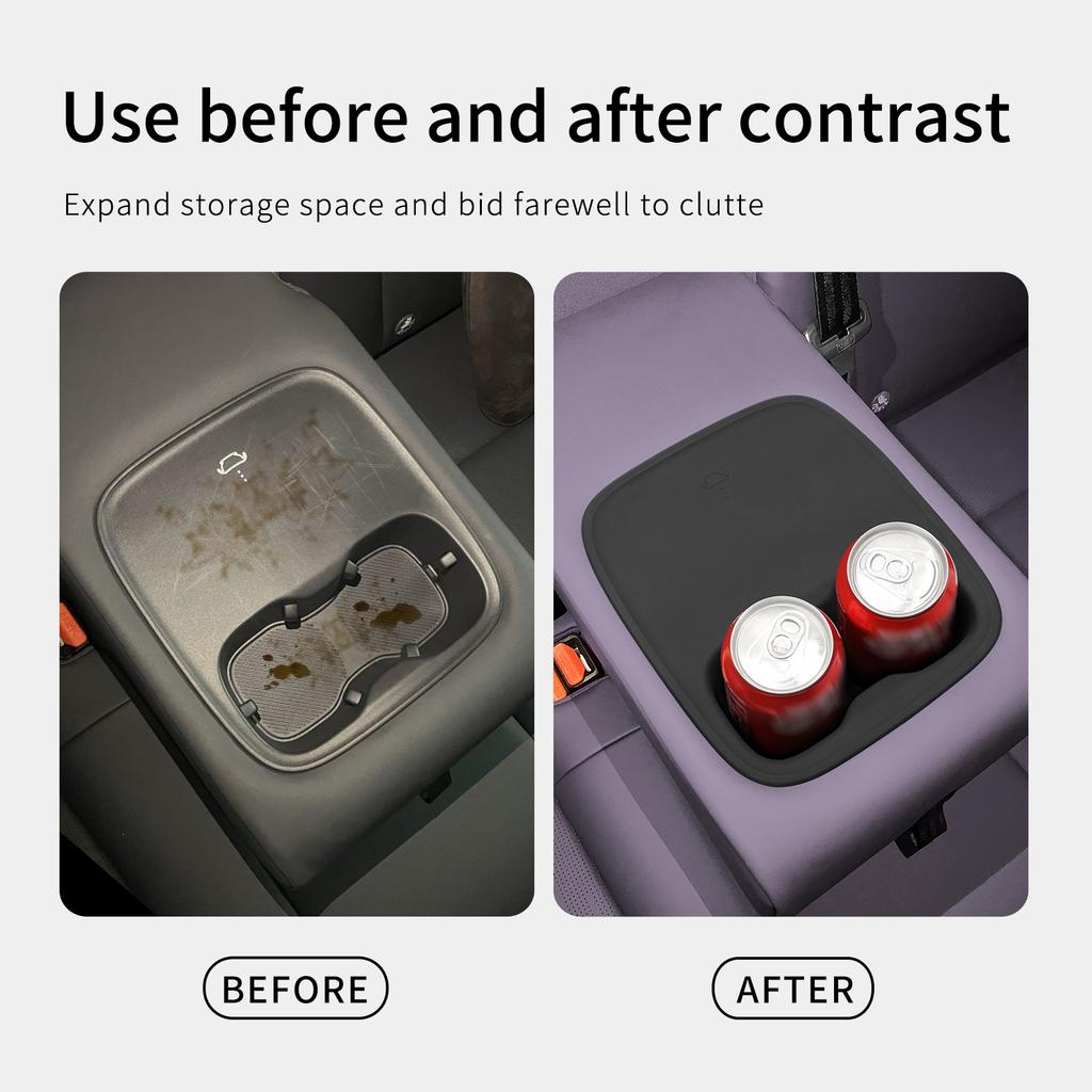 for Leapmotor B10/B01 2025-2026 Car Cup Holder The Second Row Water Cup Holder Drinks Storage Case Car Interior Accessories