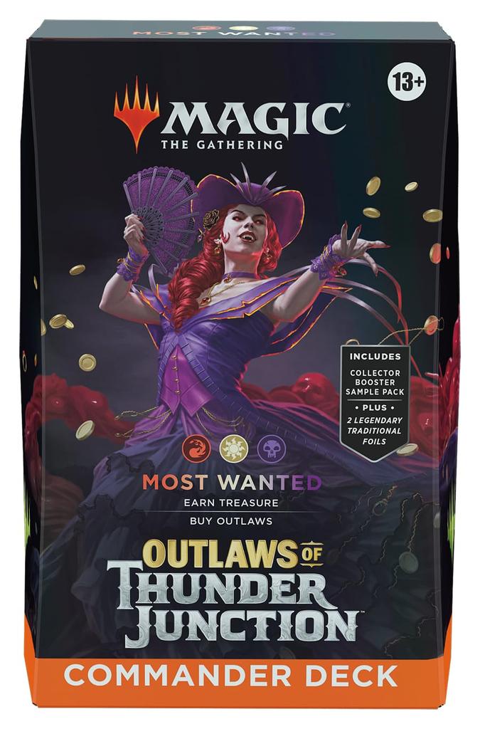 Magic: The Gathering Thunder Junction Outlaws Commander Deck "Most Wanted" English MTG Trading Card Wizards of the Coast OTJ D32630000