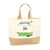 Tote Bag - PLANETEE - Bibi « Best of All Time » - Jute - Printed In France - Large Capacity
