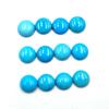 Natural Sleeping Beauty Turquoise Round Cabochon Loose Gemstone Lot 2 Pcs 13 MM 12 CT For Jewelry Making