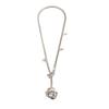 Tooxika Metal Thorn Rose Flower Pendant Necklace Personality Temperament Cold Wind Collarbone Chain Female