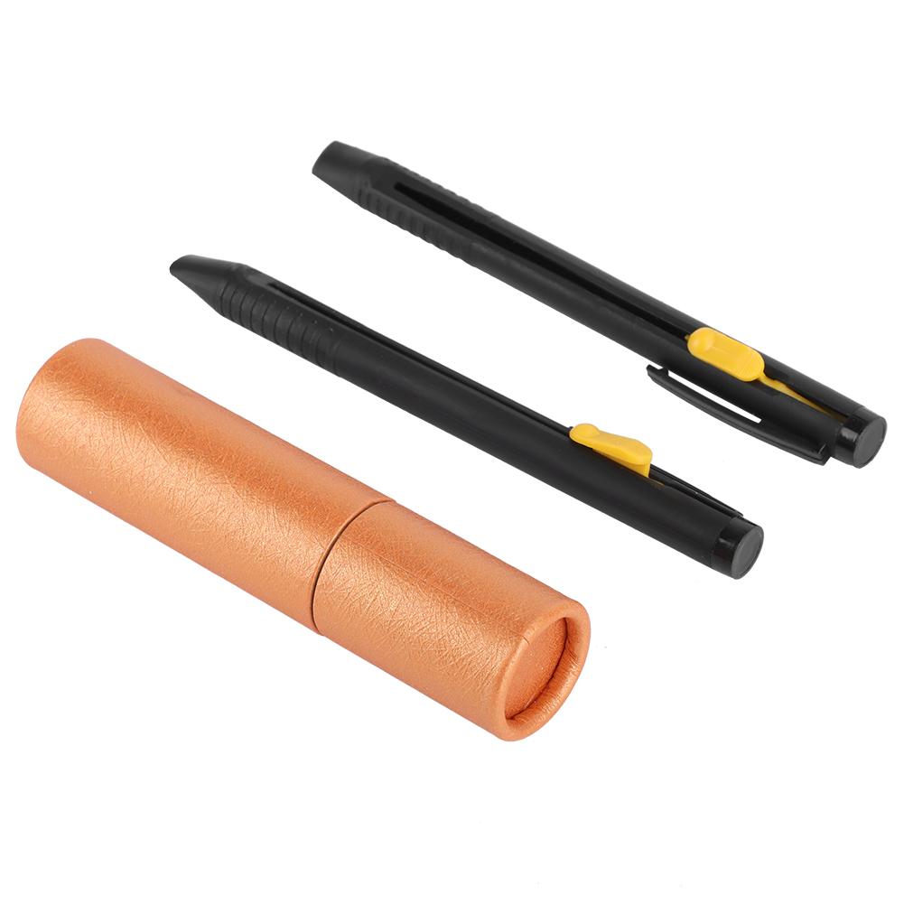 

2pcs Pen Holder 20 Wax Refill Auto Vanishing Leather Fabric Marker Disappear Pens