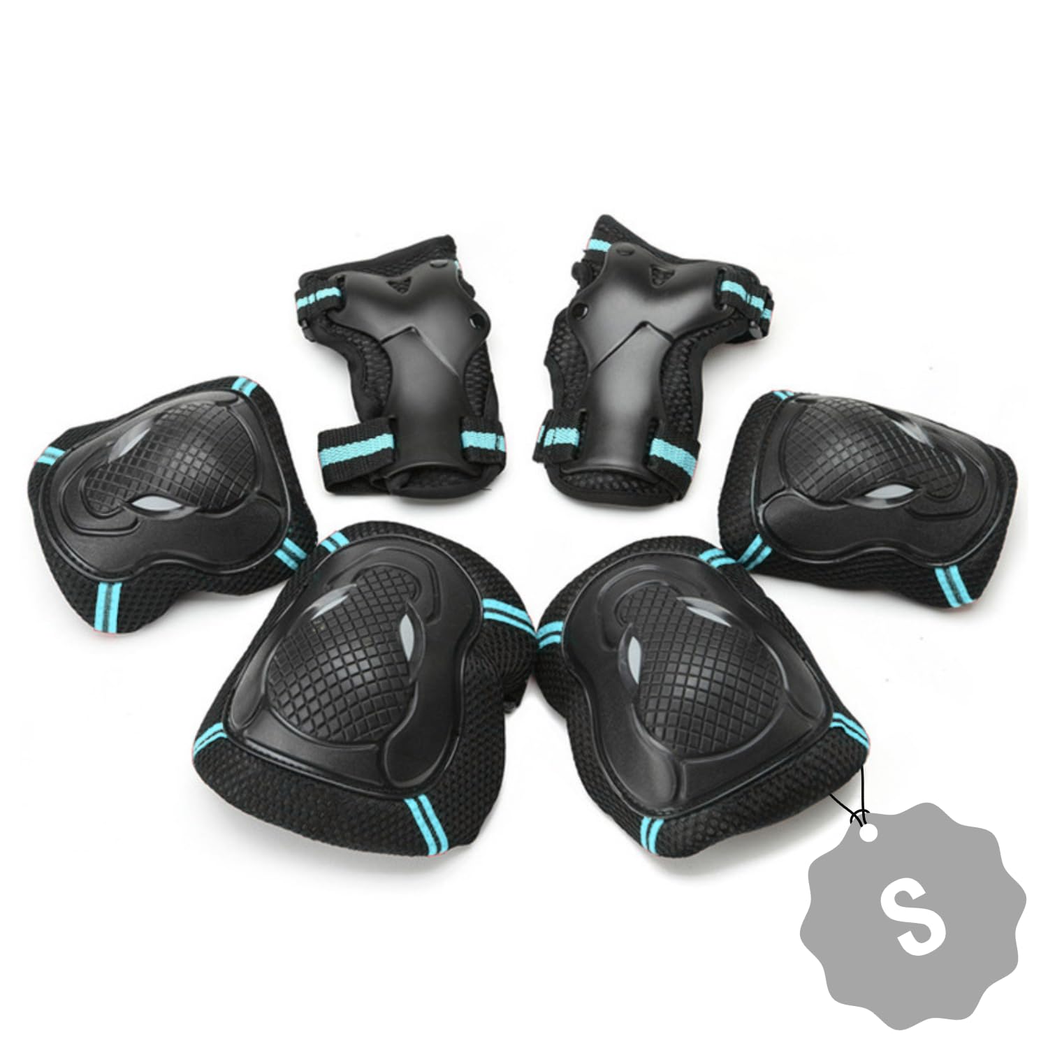 

ozgram Protectors Inline Roller Protective Set for and Juniors [Blue] [Size Small] Skateboarding, Skating, Skating, Skateboarding, Bicycles, Supports,