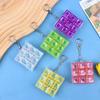 Fully Transparent Cap Silent Axis Decompression Button Decompression Tester Keyboard Silent Keychain