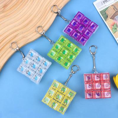 Fully Transparent Cap Silent Axis Decompression Button Decompression Tester Keyboard Silent Keychain