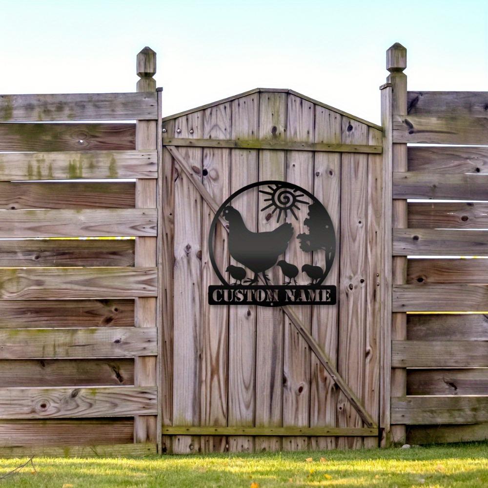 Metal Wall Art Vintage Farmhouse Decor Custom Tin Sign for Poultry Lovers Gift