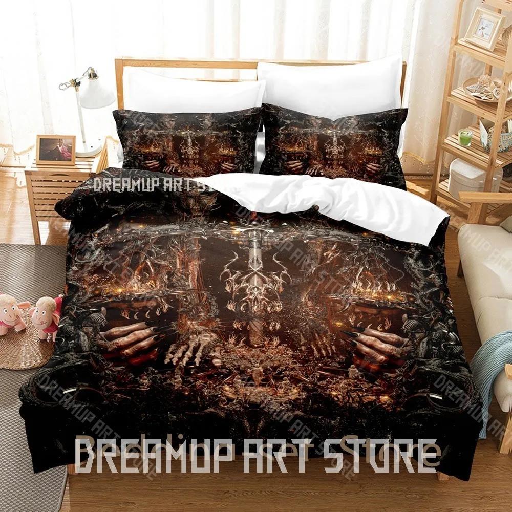 3D Print Svdden Death Bedding Set Single Twin Full Queen King Size Bed Set Adult Bedroom Duvetcover Sets Anime Bed Sheet Se