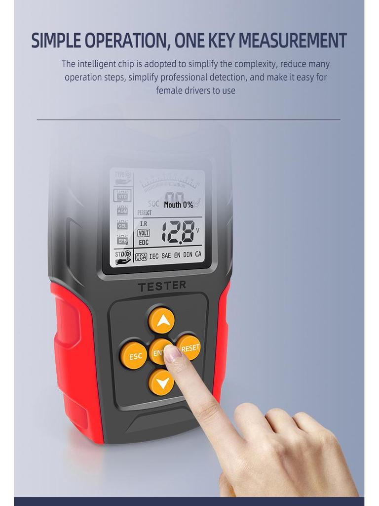 EFAST 12V/24V Battery Life & Internal Resistance Tester for Cars & Motorcycles