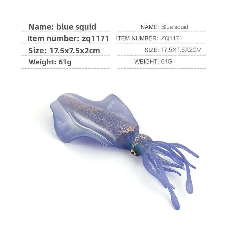Octopus Squid And Realistic Marine Animal Pvc Model Toy For Display Educational