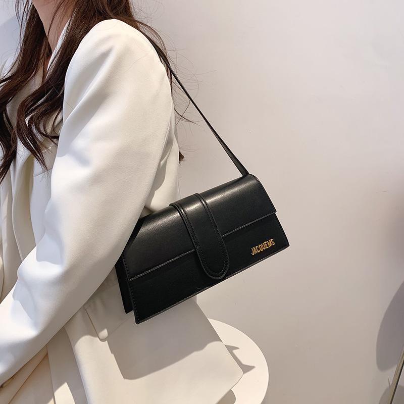 Fashion French Niche Texture Underarm Women's Bag Pure Colour Tote Shoulder Small Square Bag