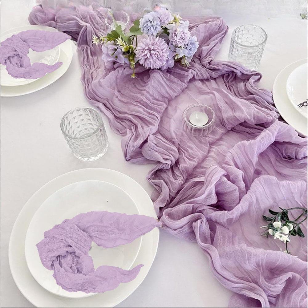 Cross-Border Cheesecloth Tablecloth Set for Weddings, Parties, and Bridal Showers