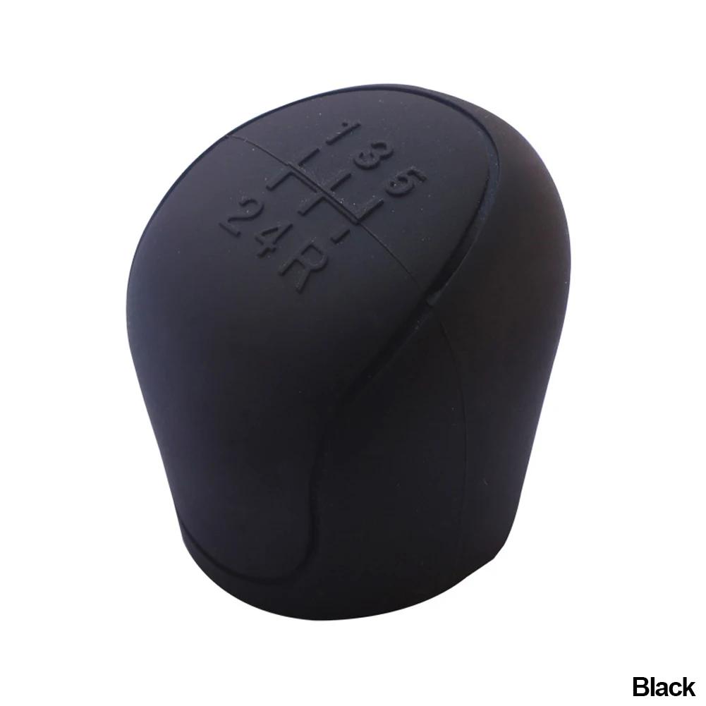 Car Silicone Gear Shift Knob Cover Gear Shift Non-Slip Grip Handle Protective Covers Manual 5 6-speed Car Interior Accessories