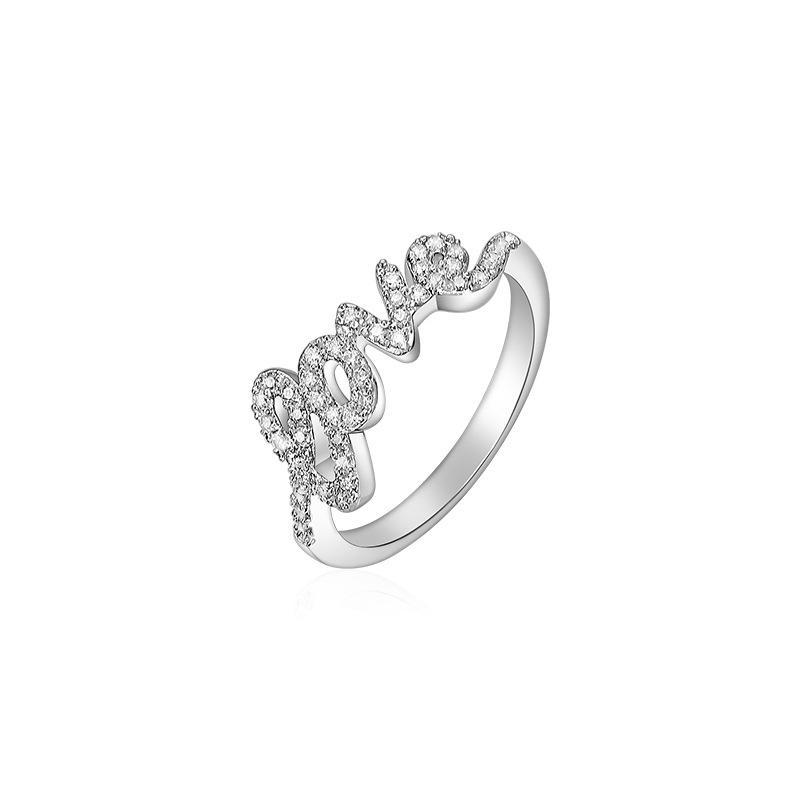 Love Ring Female Design Sense Niche High-End Cold Wind Love Ring Light Luxury Exquisite Index Finger Open Ring