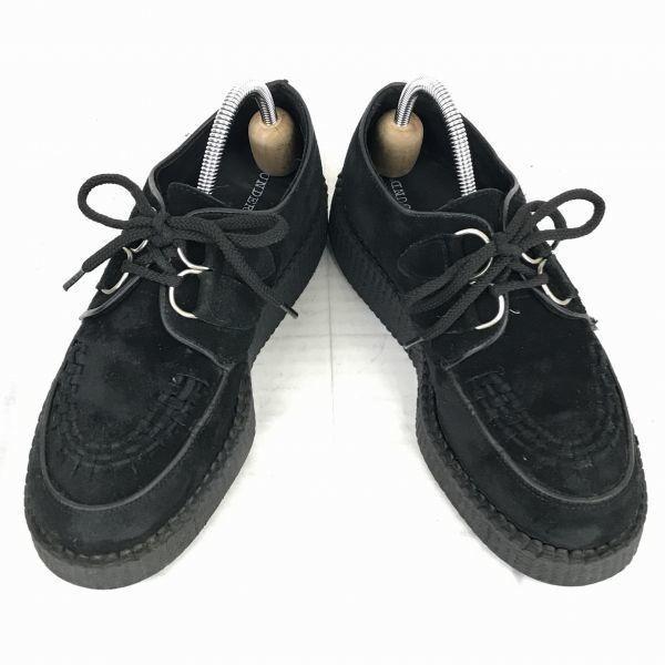 Underground Suede Leather Rubber Sole Boots 24.5 Black(USED)