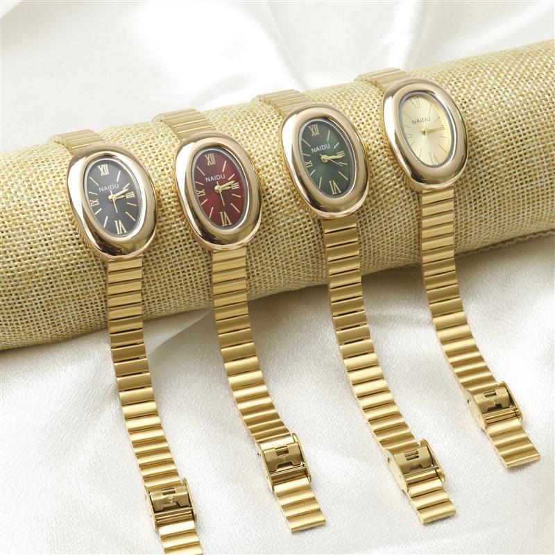 New Elegant Women's Quartz Oval Watch - Luxury Design for Students and Ladies