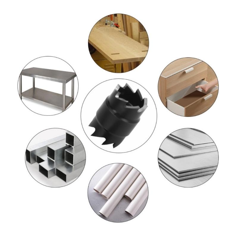 Professional Steel Iron Sheet Hole Cutter Drill Bit Set Multiple Size Multipurpose Metal Drilling Tool With Storage Case