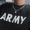 Unisex Cuban Chain Necklace: Titanium Steel, Hip-Hop Style, Rock Sugar Letter Design