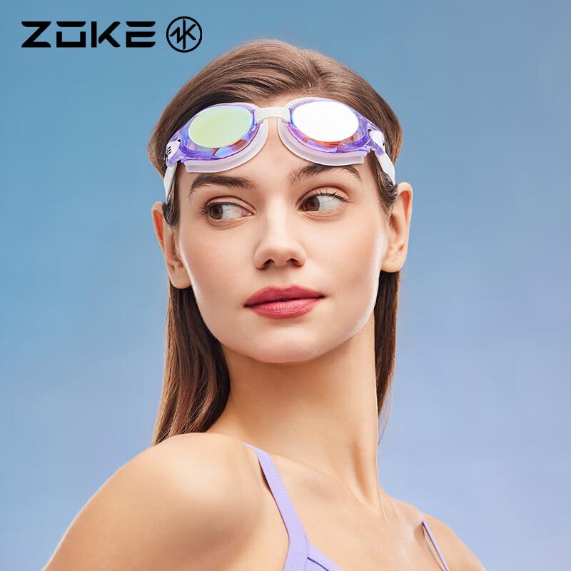 ZOKE Adult Electroplated Anti-Fog Swimming Goggles