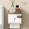 Minimalist Wall-Mounted Bathroom Tissue and Storage Box