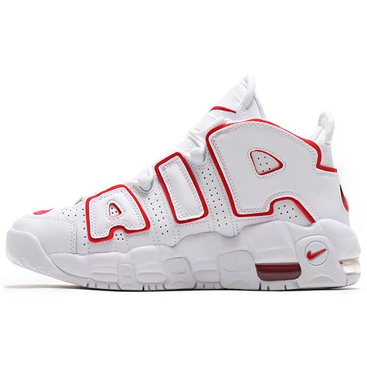 (GS) Nike Air More Uptempo White Varsity Red Kids 415082-108 EU 36.5