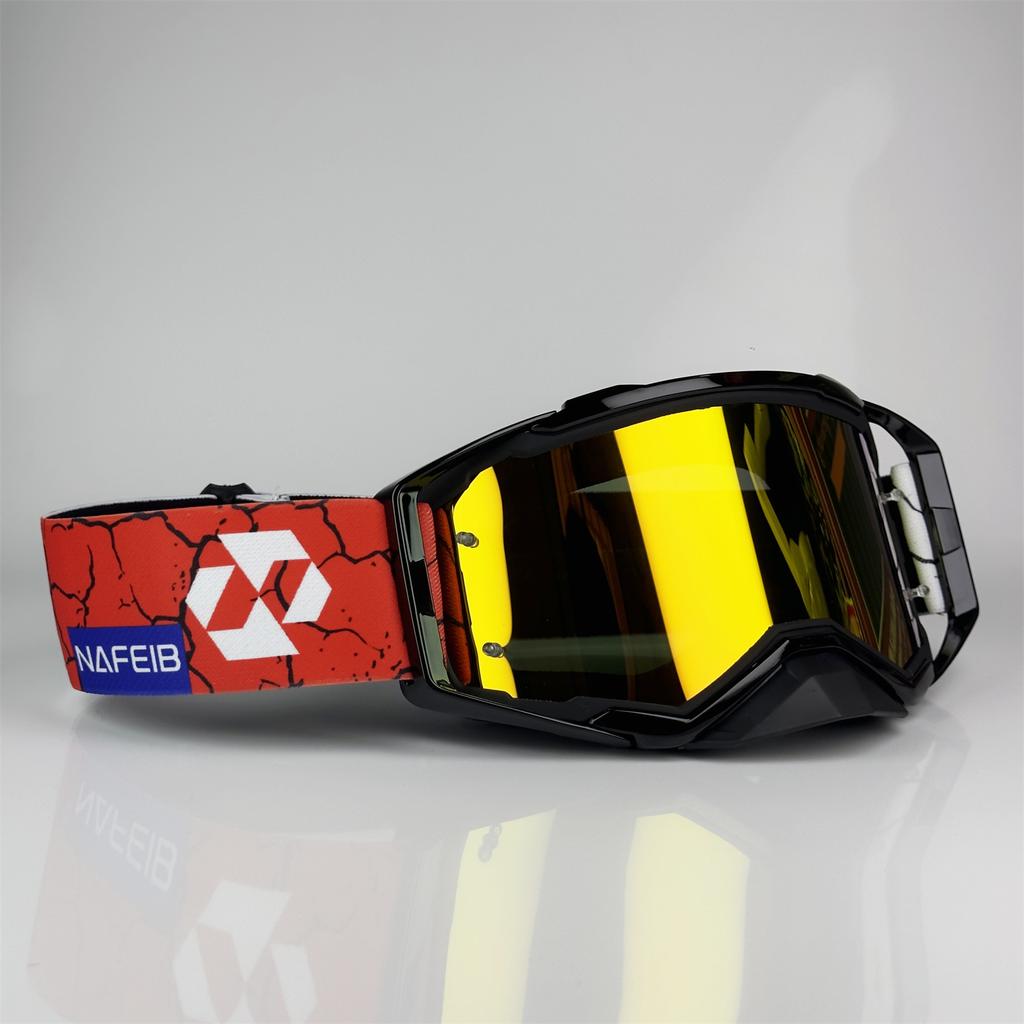 Off-Road Goggles - Tough Protection, Dirt Bike Eyewear, Motocross Gear, Anti-Fog, UV Protection, Adjustable Strap