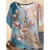 Sommer bedrucktes Damen Oberteil Modetrend Lässiges T-Shirt