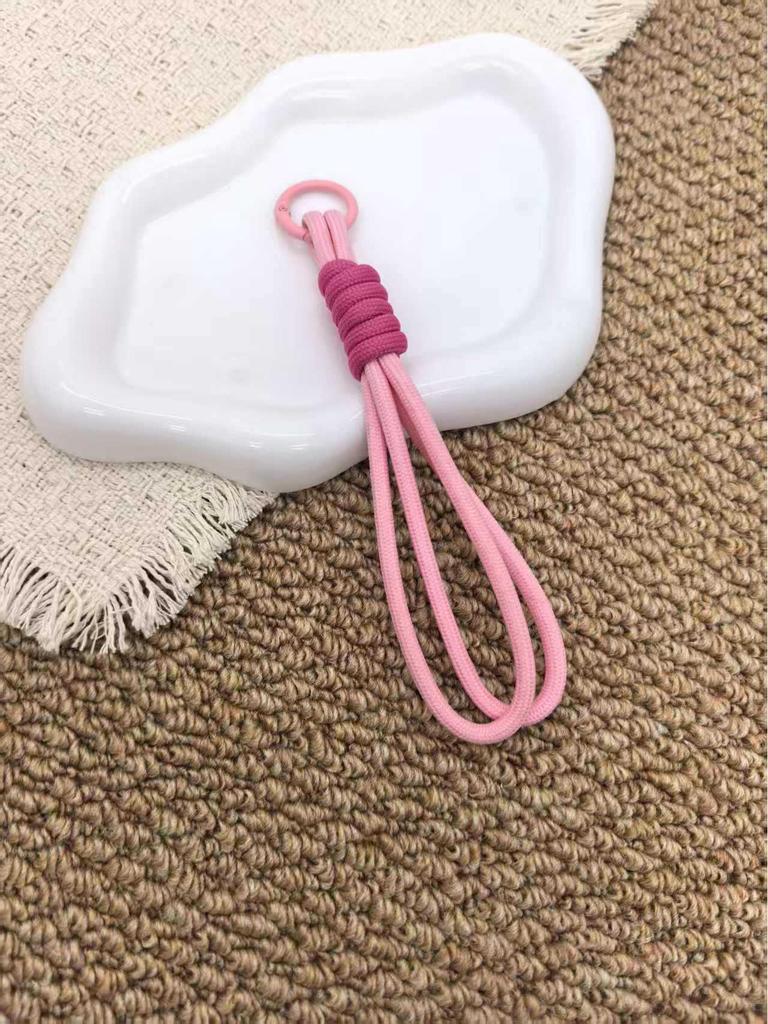 Colorful Woven Mobile Phone and Keychain Lanyard with Anti-Lost Pendant