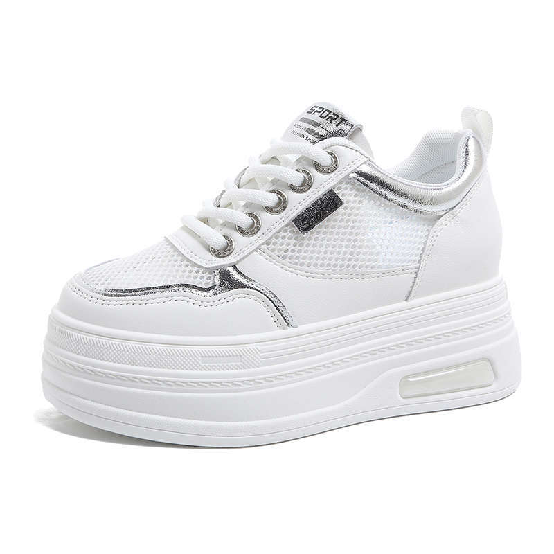 Women's height increase CM spring and summer new small versatile thick-soled muffin bottom increase casual shoes