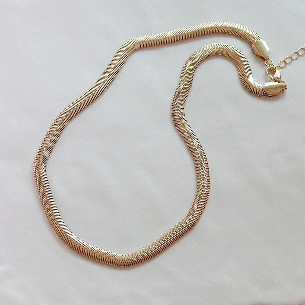 Colier lanț șarpe auriu Zz06