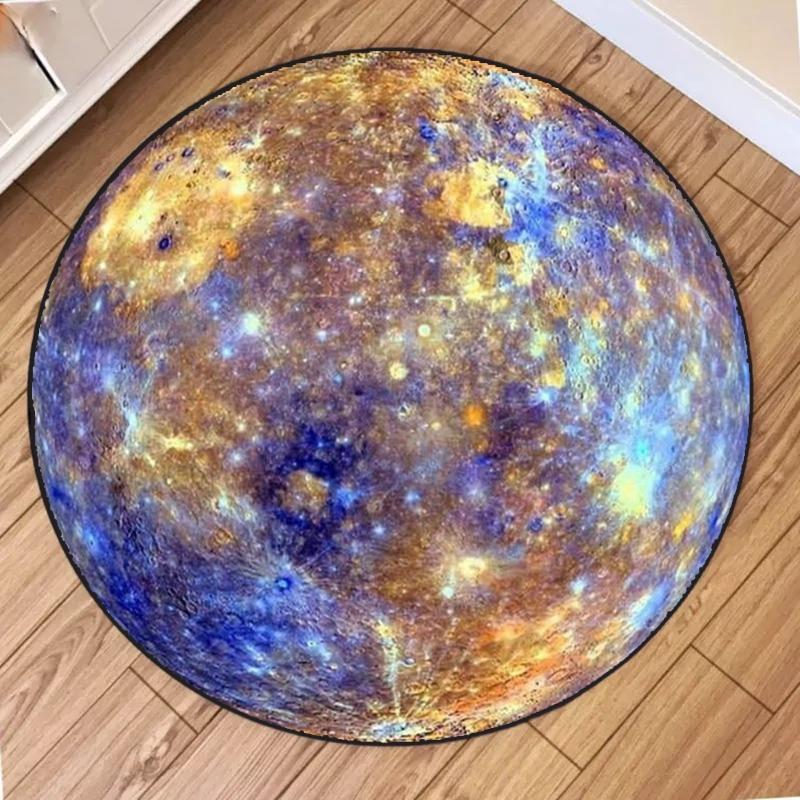 

Round Rug – Fashionable Non-Slip Wear-Resistant Soft Floor Mat for Living Room & Bedroom Decor Diameter 60cm