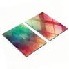 Durable And Stylish Glass Boards With Geometric Figure Pattern 2X40X52 Cm