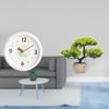 Modern Wall Clock Artificial Bonsai Tree Hanging Greenery Collection Decorative