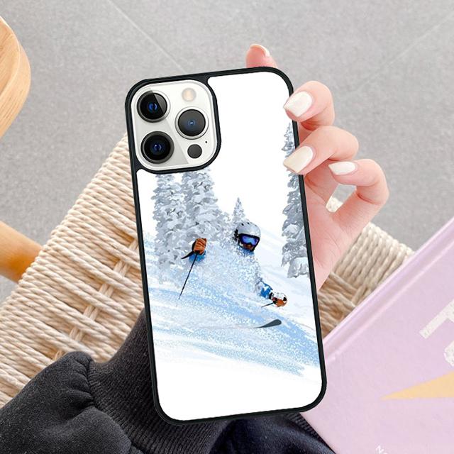 Skiing Snow Snowboard Ski Phone Case For iPhone 17 Air 14 15 16 13 12 Max Cover For Apple iPhone 17 Air 11 Pro Max Plus SE2020