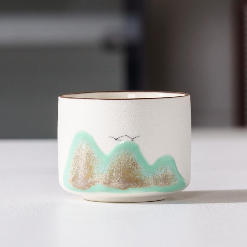 Chinese Style Ceramic Tea Tasting Cup - Cultural & Creative Gift for Hosts, Fathers, Leaders, Teachers & Business Souvenirs