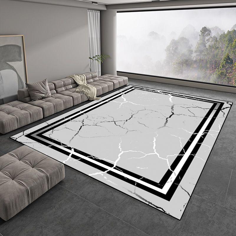 Helle Luxus Graue Große Teppiche für Wohnzimmer Europäisch Schlicht Schlafzimmer Dekoration Teppich Weich Rutschfest Lounge Couchtische Matte